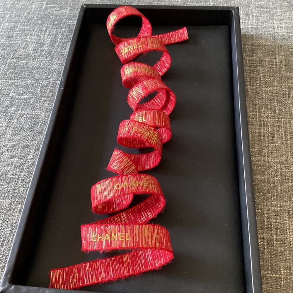 Chanel Red and Gold Ribbon 🎀